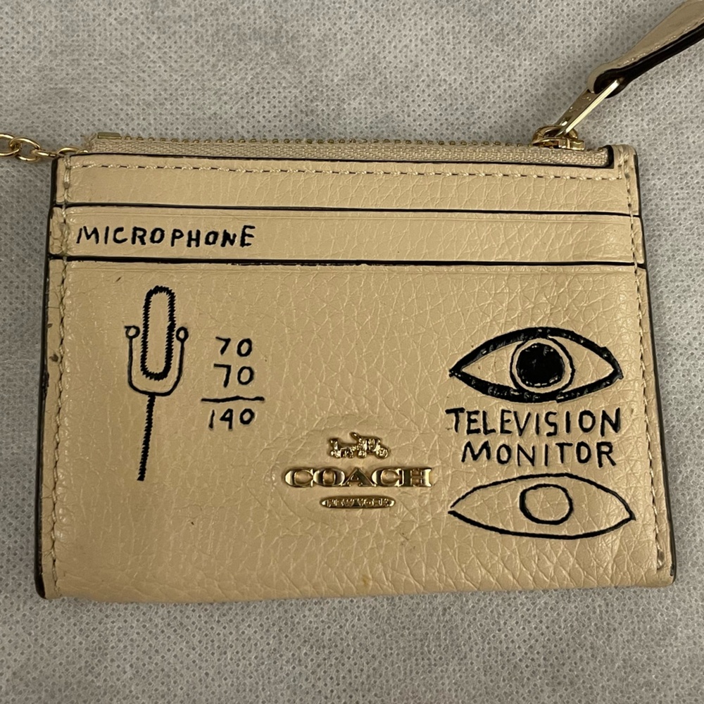 Coach Cream Graphic Wallet